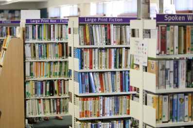 arranged bookcase books indoors