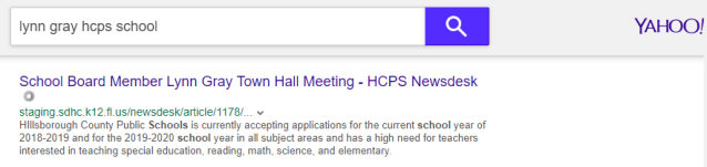 hcsb yahoo search result