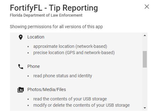 GooglePlayFortifyFLPermissions